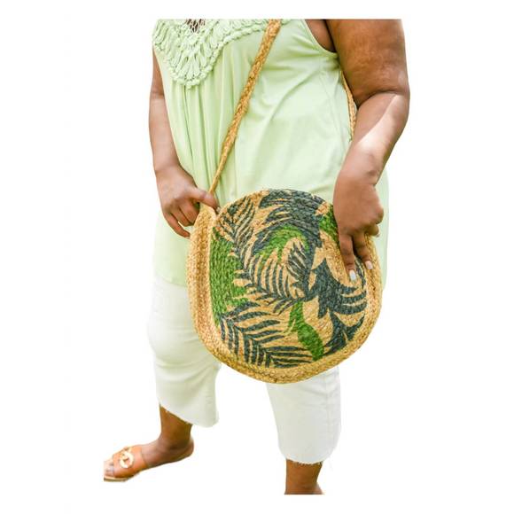 NEW 123 AMORE vacation in mind woven bag in tan - Picture 3 of 4